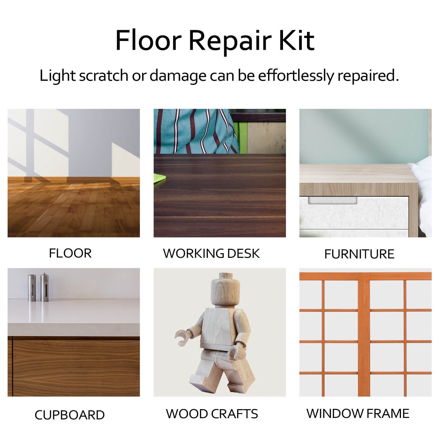 DIY Wooden Surface Restorer with Custom Color Matching for Furniture and Floors