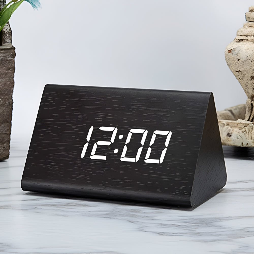 TimberGlow – Stylish LED Alarm Clock with Smart Features