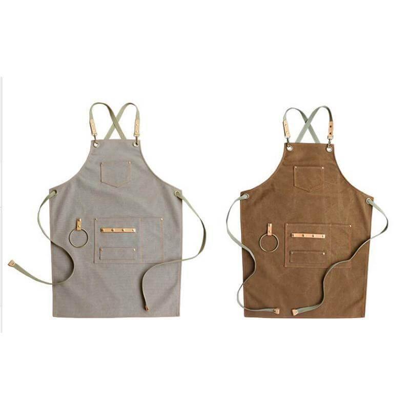 Vintage Canvas Chef Apron – Stylish Kitchen Protection for Cooking and Baking
