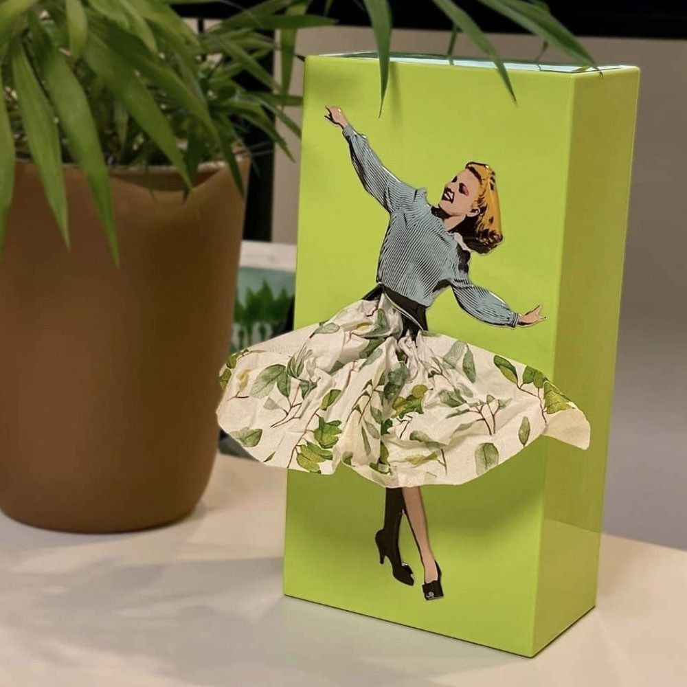 Charming Dance-Inspired Tissue Box Holder for Any Room