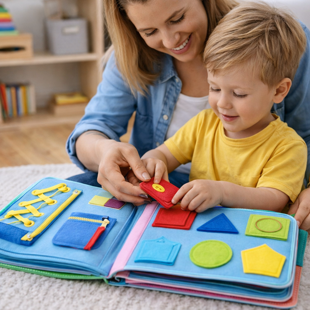 Engaging Felt Activity Book for Toddler Skill Development