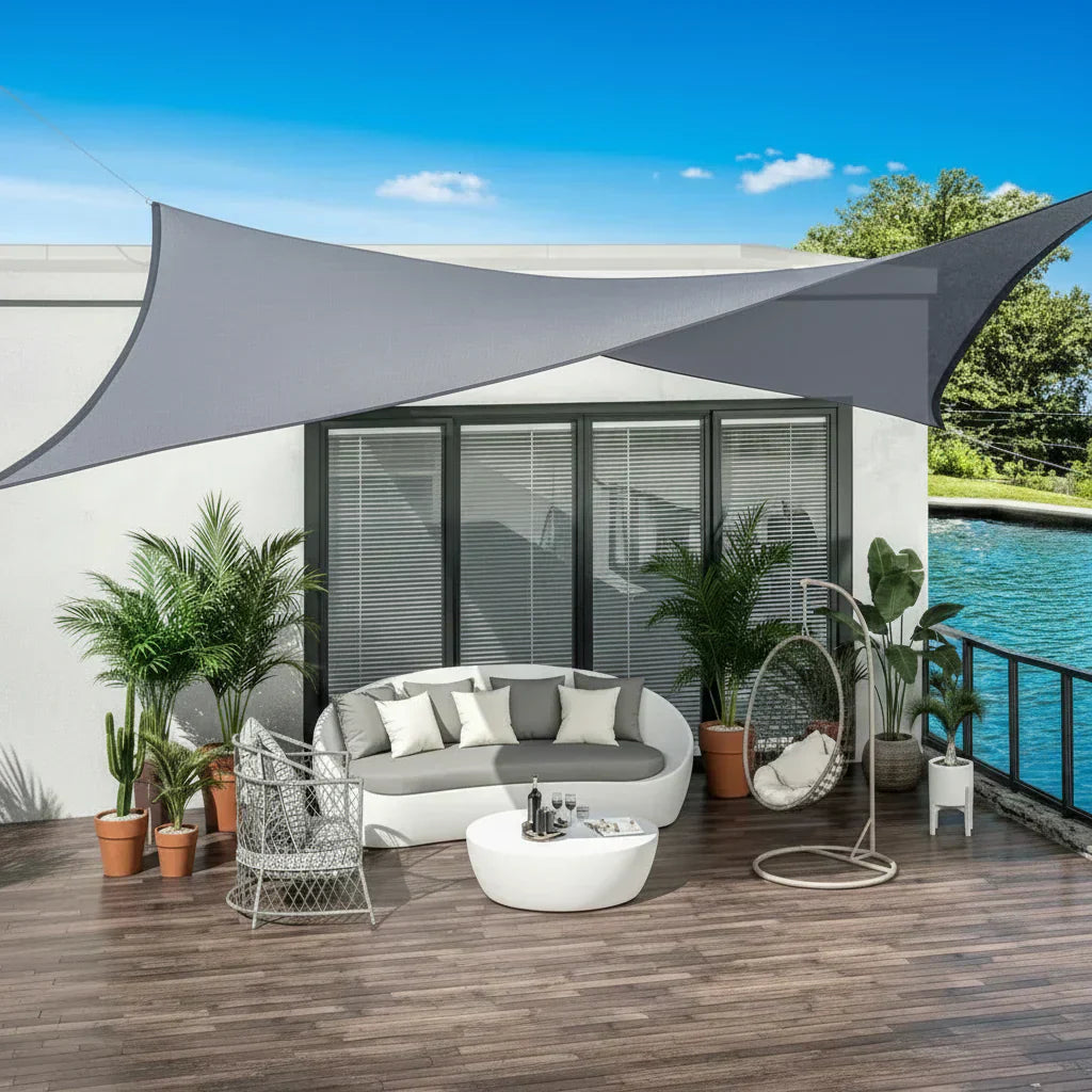 Versatile All-Weather Canopy for Sun and Rain Protection