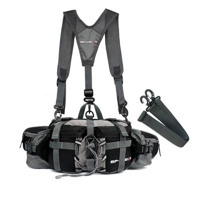 Hiking Hip Bag with Adjustable Belt and Waterproof Feature for Easy Use
