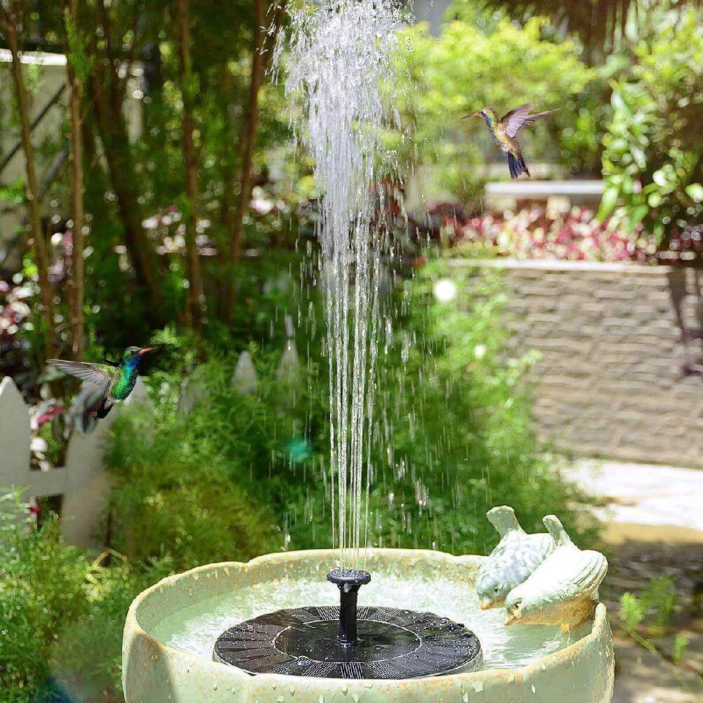 Solar Water Fountain with Adjustable Spray – Eco-Friendly Outdoor Feature