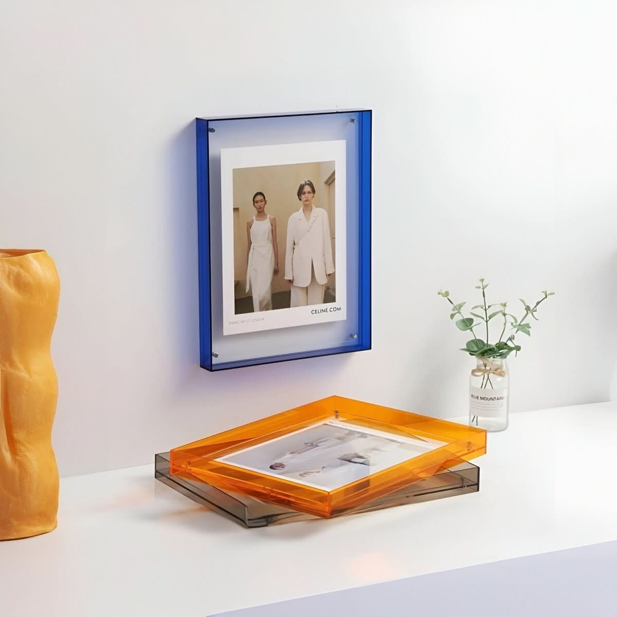 CrystalView Modern Acrylic Photo Frame for Elegant Displays