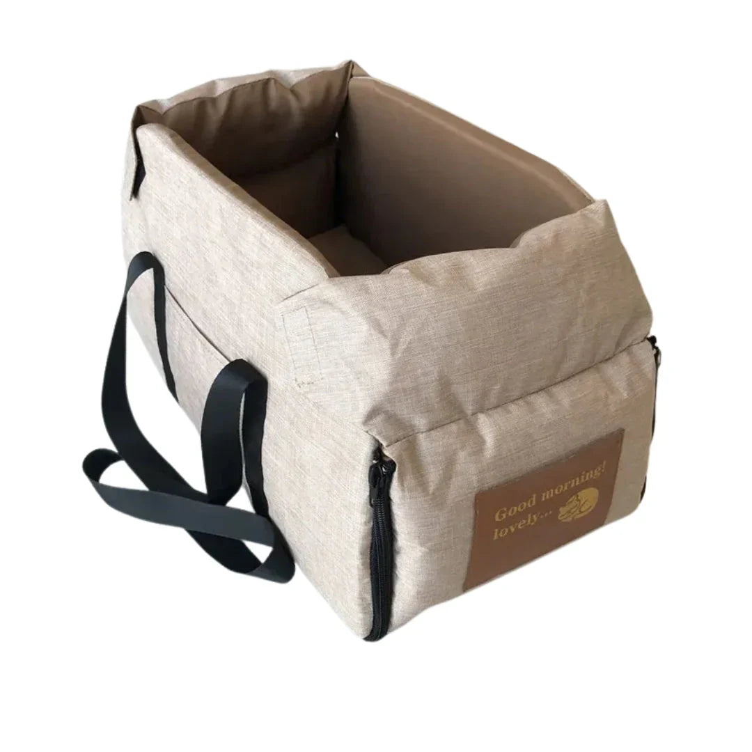 Pet Car Seat with Integrated Armrests for Safety and Comfort