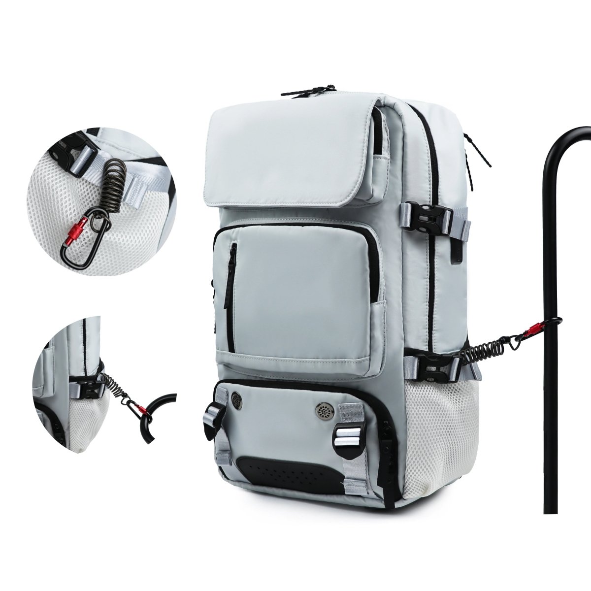 Waterproof Backpack for Travel with USB Port and Shoe Storage Compartment