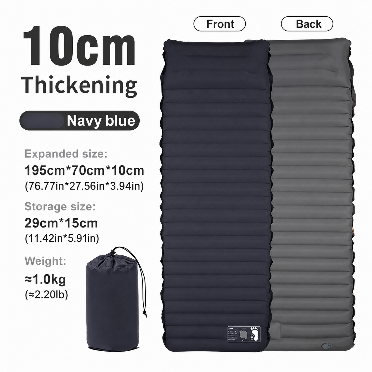 Portable Air Mattress for Campers and Adventurers
