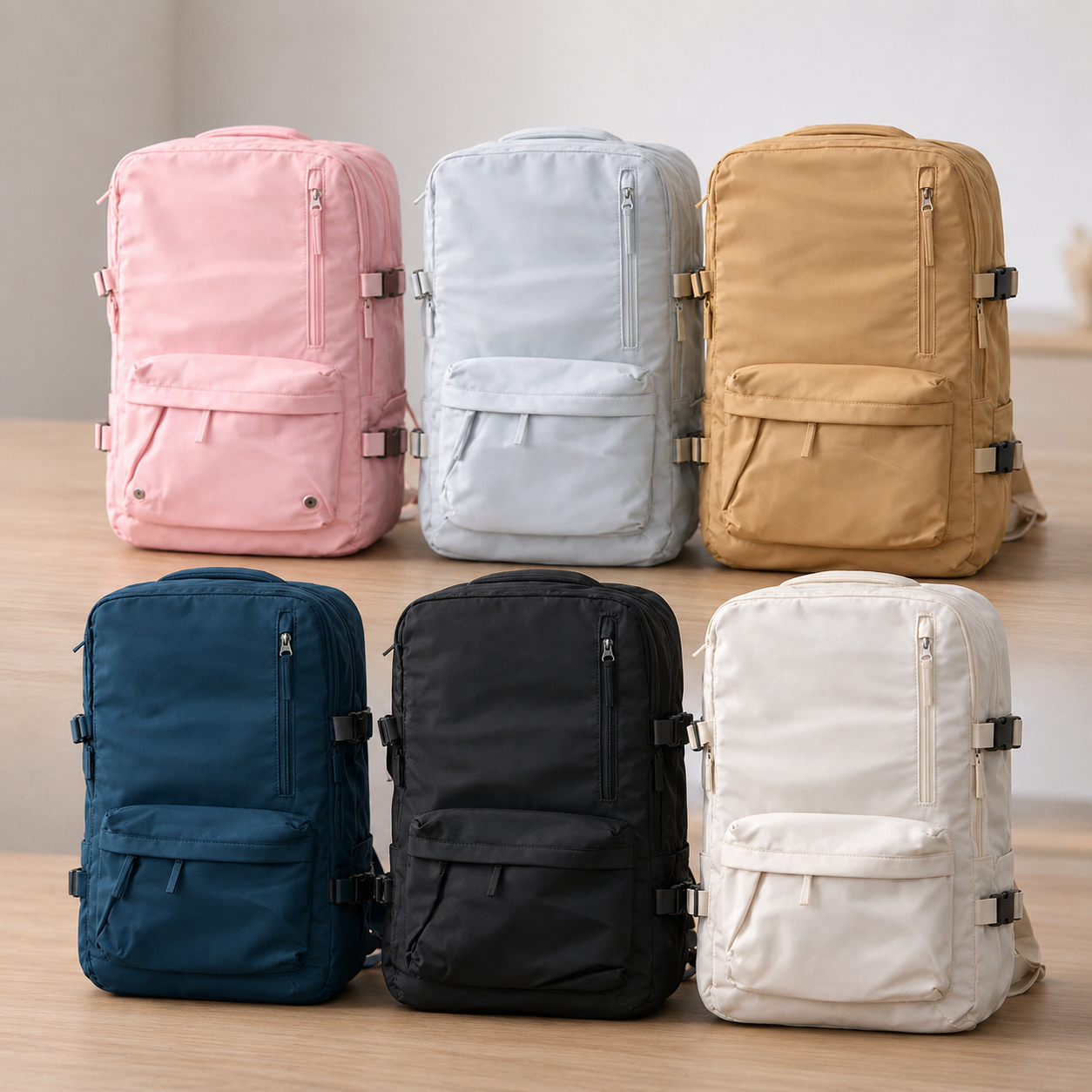 Versatile Travel Backpack with Laptop Sleeve and Shoe Compartment