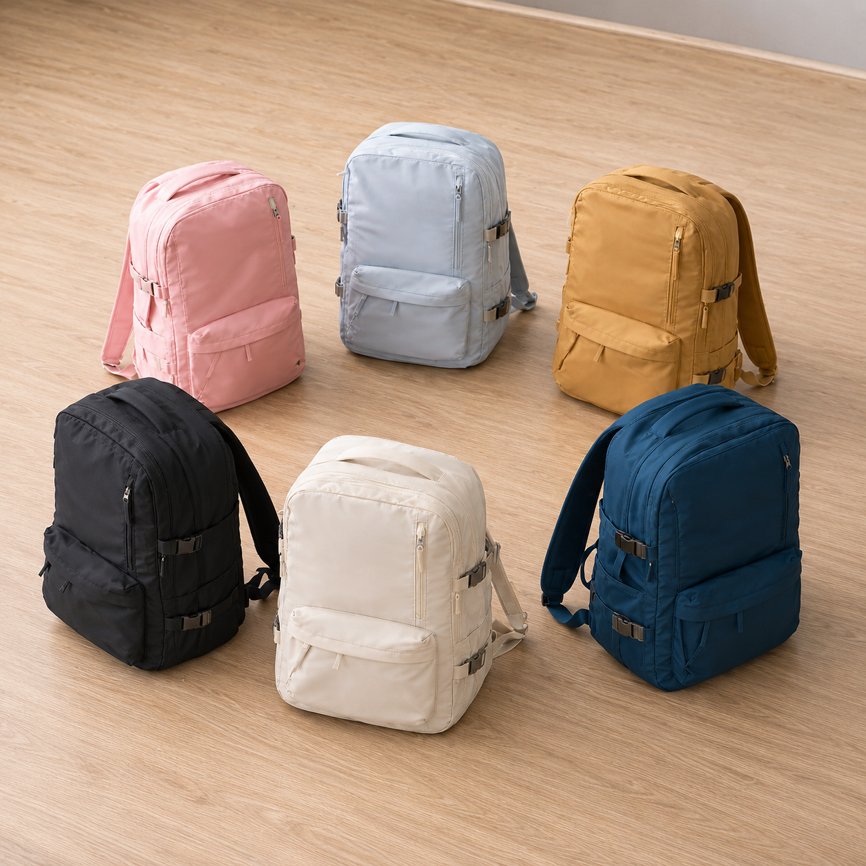 Versatile Travel Backpack with Laptop Sleeve and Shoe Compartment