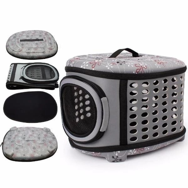Spacious Cat Travel Carrier with Robust Construction and Cozy Interior