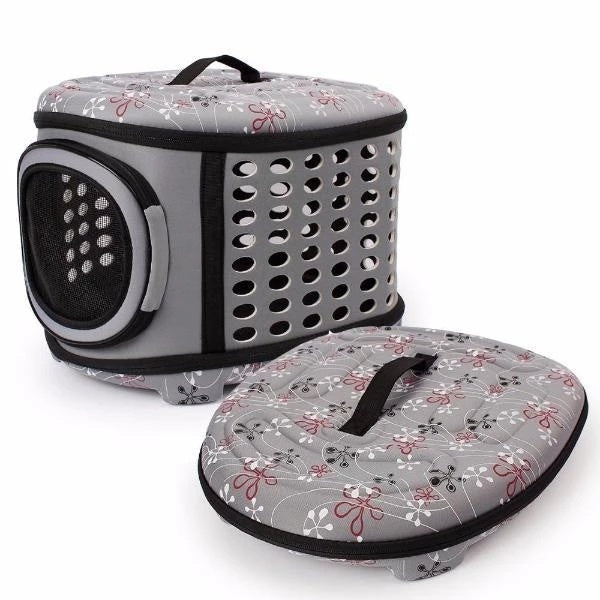 Spacious Cat Travel Carrier with Robust Construction and Cozy Interior