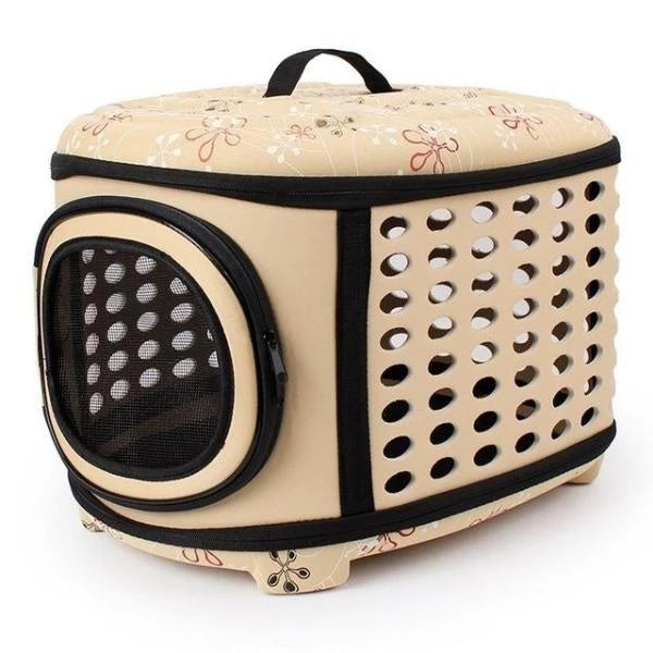 Spacious Cat Travel Carrier with Robust Construction and Cozy Interior