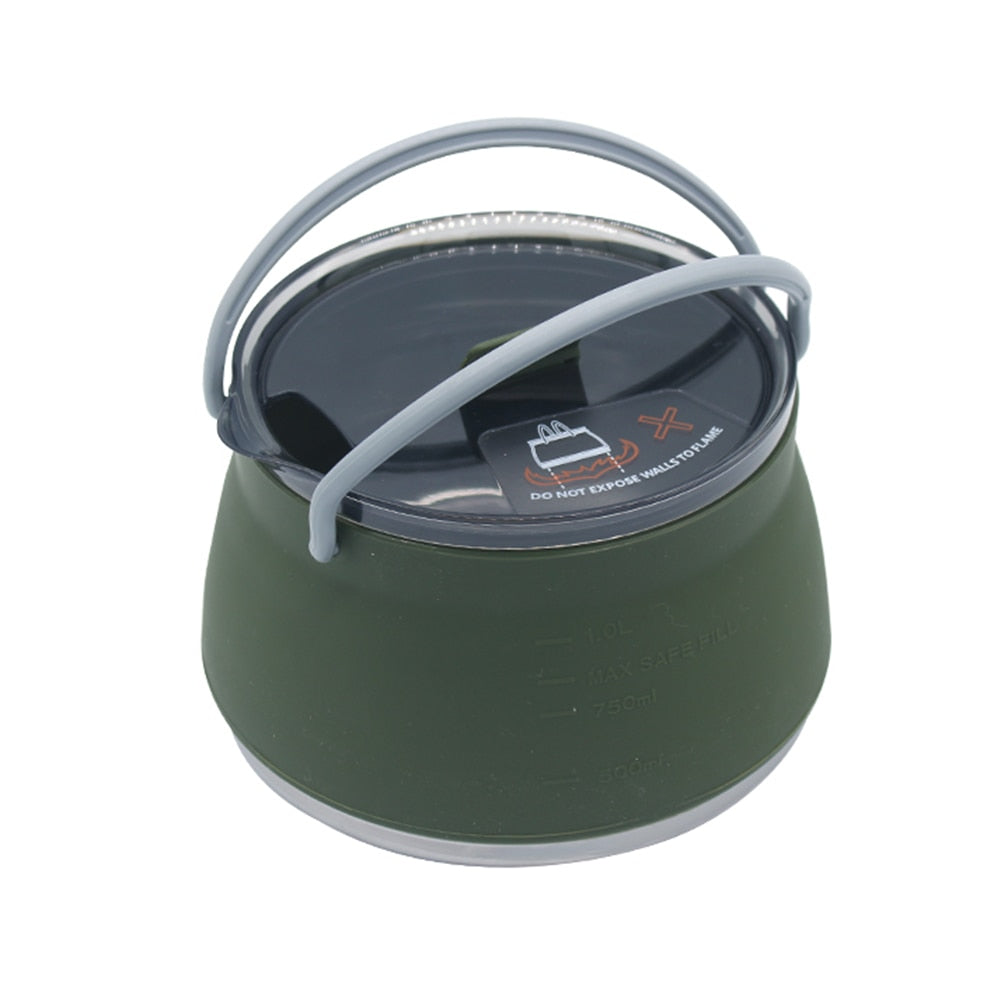 Collapsible Outdoor Kettle for Travel – Versatile Boiling & Cooking