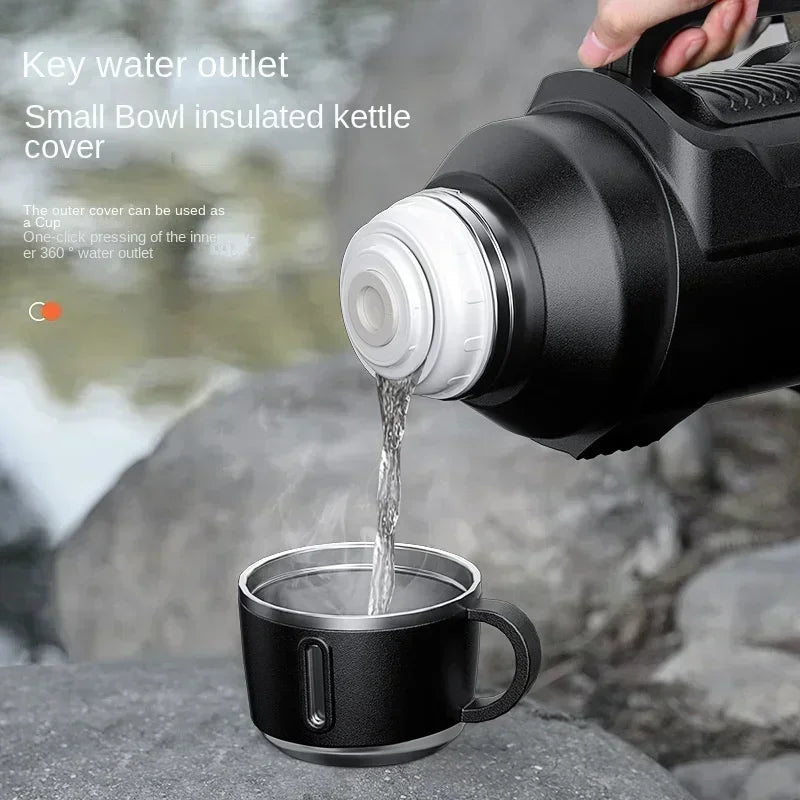 Stainless Steel Insulated Flask for Travel and Hiking - Hot & Cold Drinks