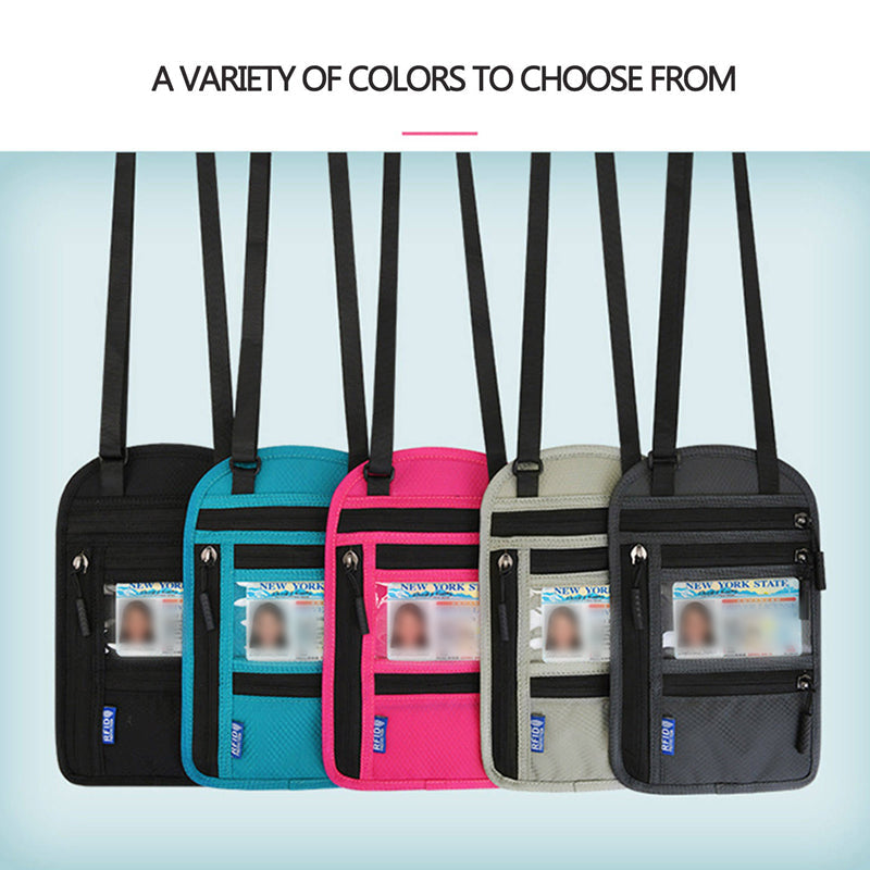 Water-Resistant Travel Pouch | RFID Passport Holder for Secure Storage