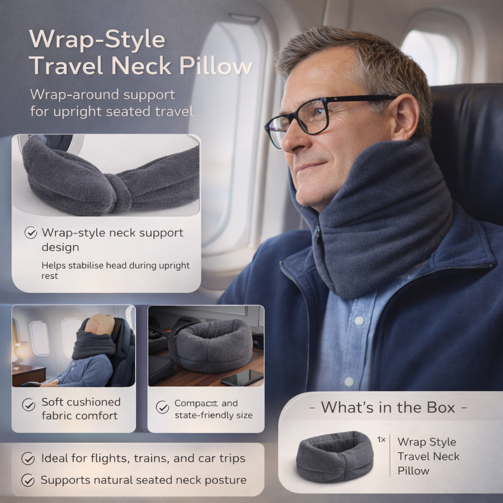 Ultimate Comfort Neck Support Travel Pillow for Busy Travelers