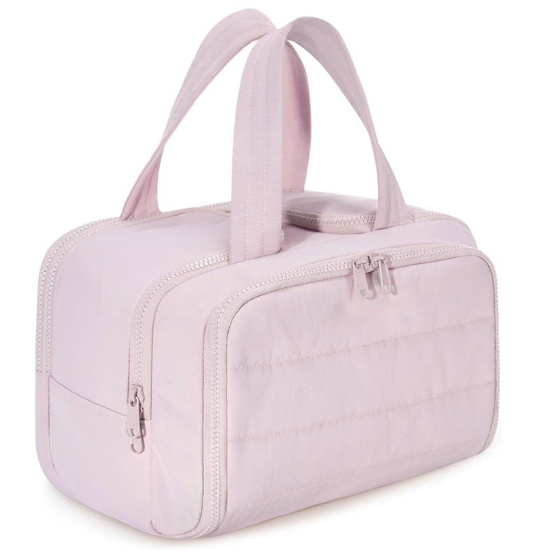 Compact Hanging Toiletry Organizer for Women with Waterproof Lining