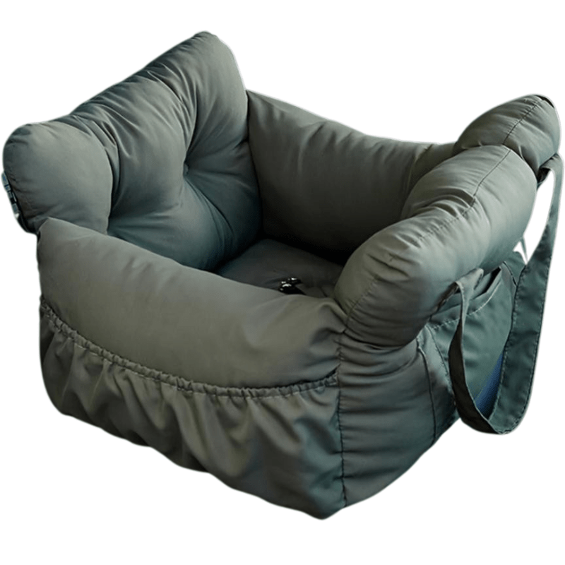 Adjustable Dog Car Seat Bed with Safety Straps for Comfortable Travel