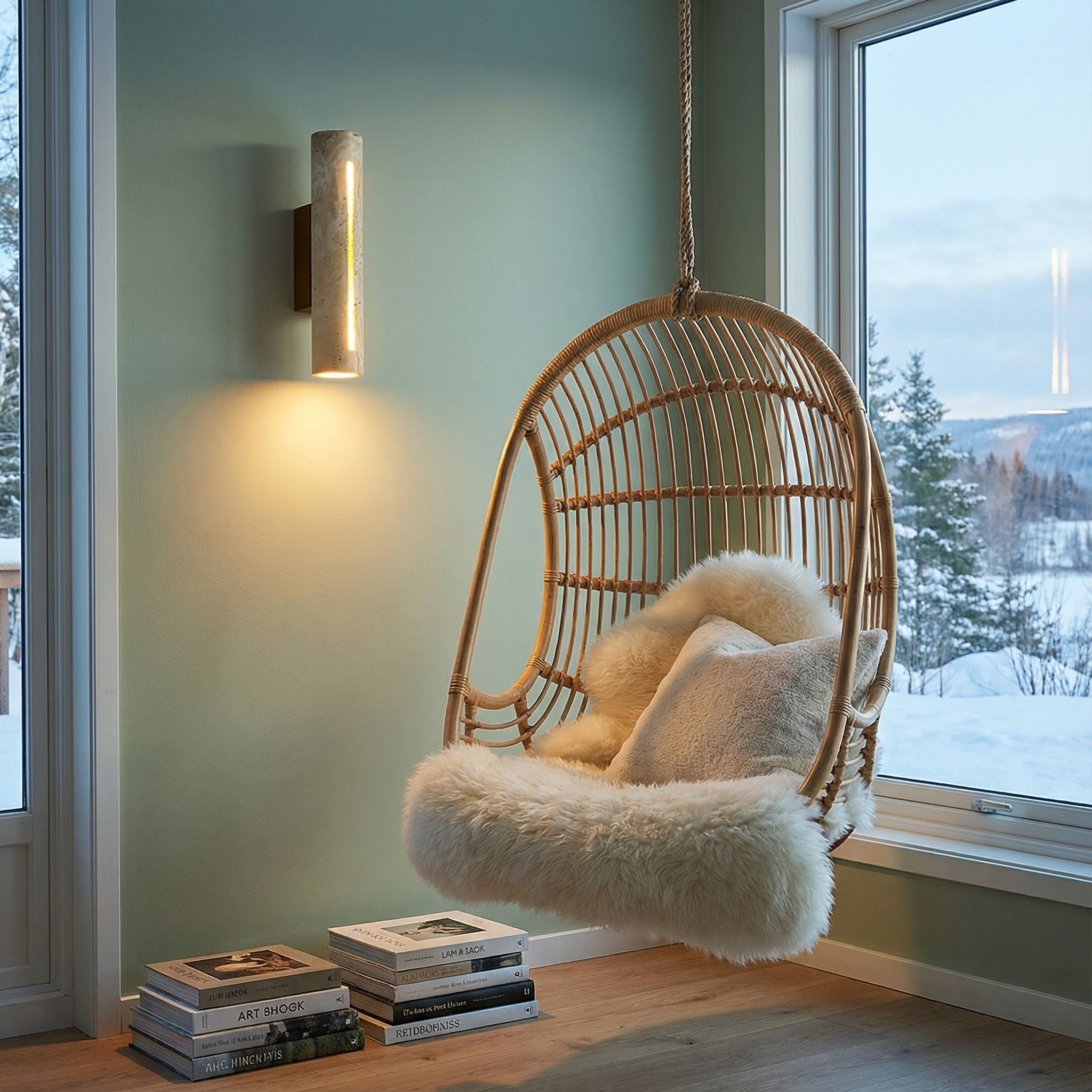 LuxeGlow Natural Wall Light for Soothing Ambiance