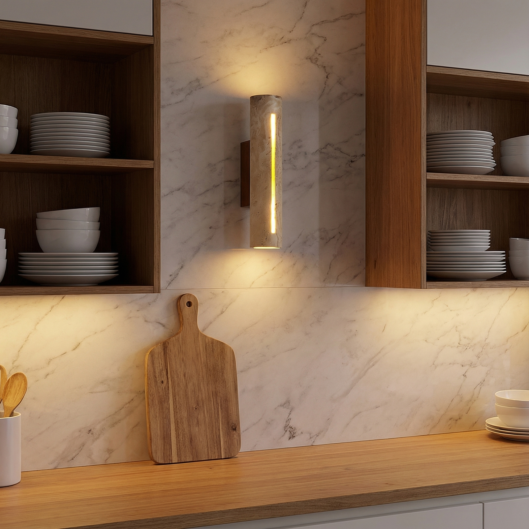 LuxeGlow Natural Wall Light for Soothing Ambiance