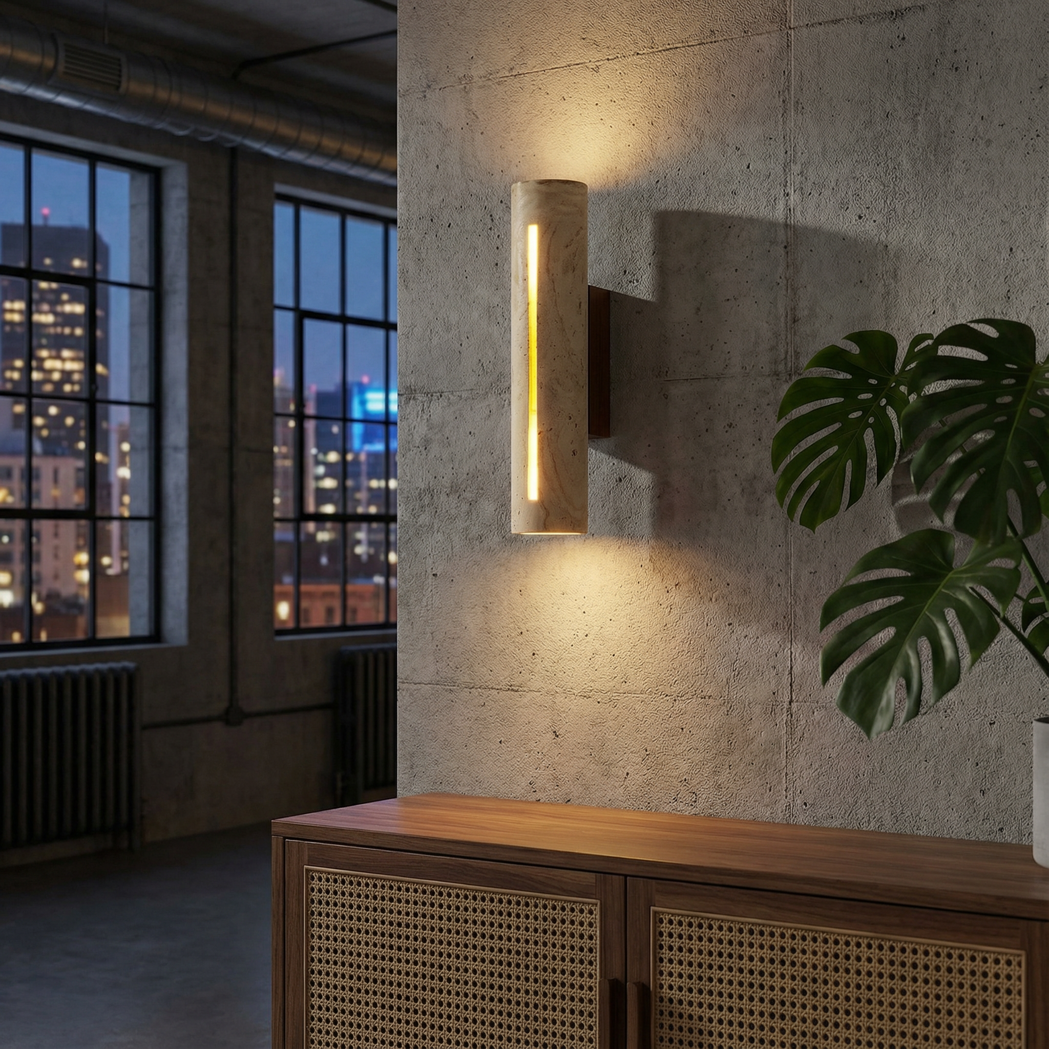 LuxeGlow Natural Wall Light for Soothing Ambiance