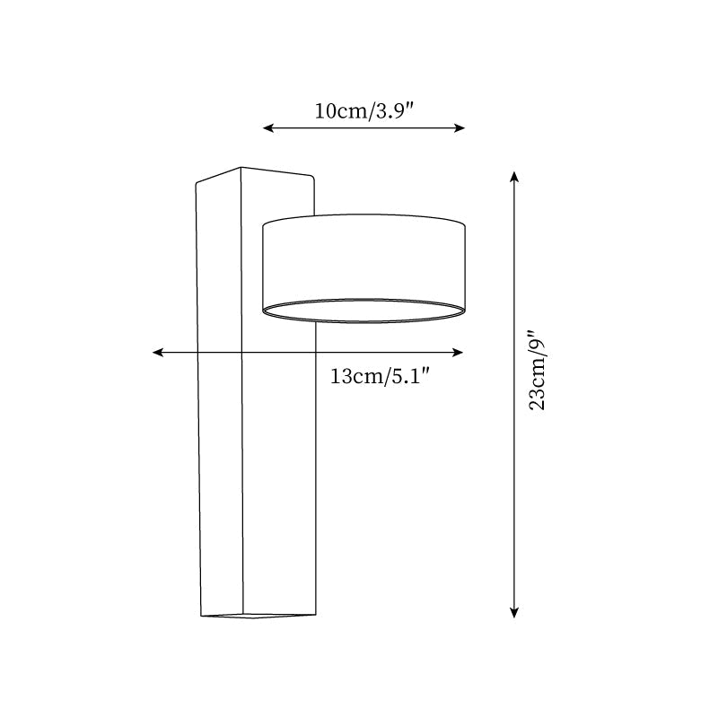 Chic Wall Sconce in Travertine Finish