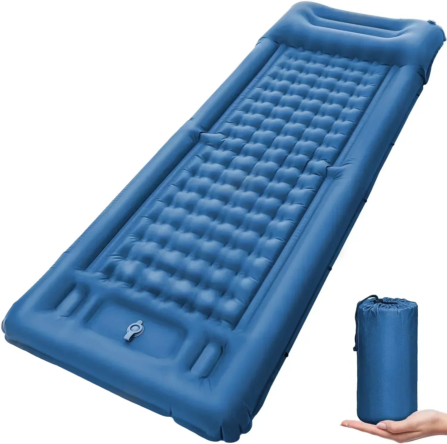 Self-Inflating Sleeping Pad for Camping with Built-in Foot Pump - Ultralight and Waterproof