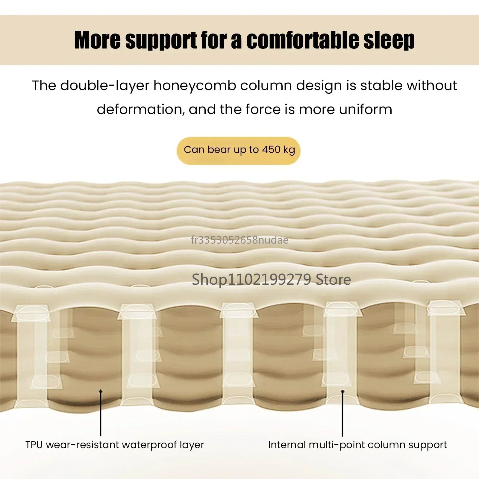 Self-Inflating Sleeping Pad for Camping with Built-in Foot Pump - Ultralight and Waterproof