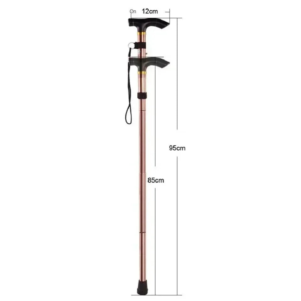 Adjustable Lightweight Aluminum Hiking Pole - 5 Height Settings for Outdoors