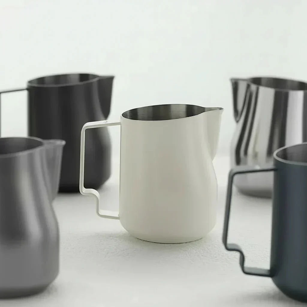 VelvetPour Stainless Steel Milk Pitcher for Perfect Foam and Art