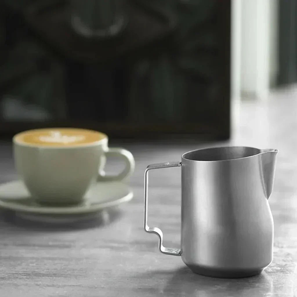 VelvetPour Stainless Steel Milk Pitcher for Perfect Foam and Art