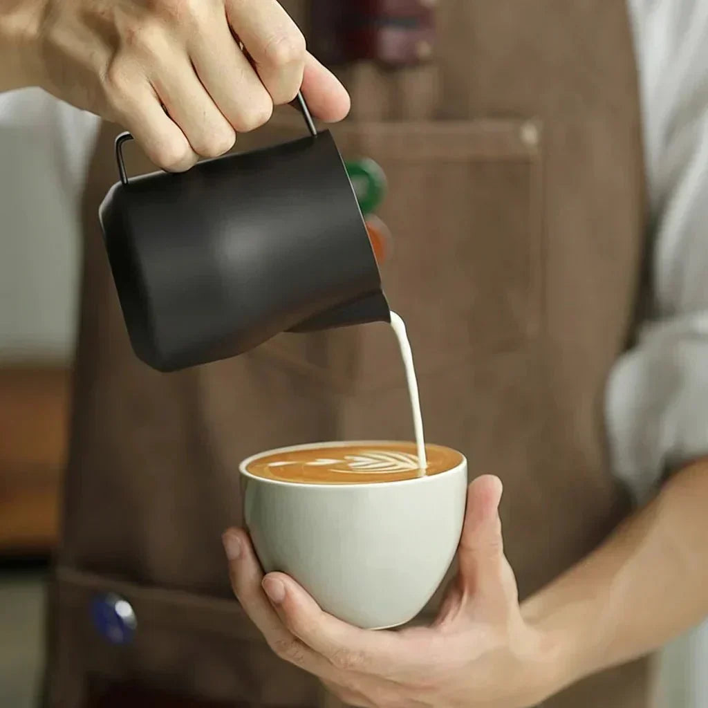 VelvetPour Stainless Steel Milk Pitcher for Perfect Foam and Art