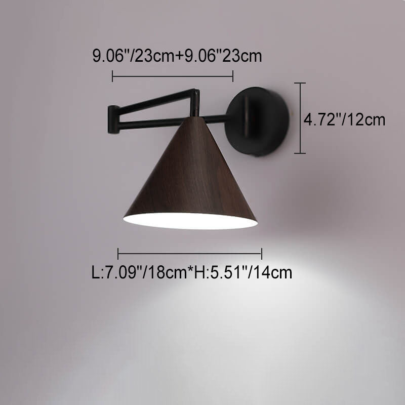 Taavita Copper Colored Round Industrial Luxury Acrylic Lampshade, 1/2 Light Wall Light