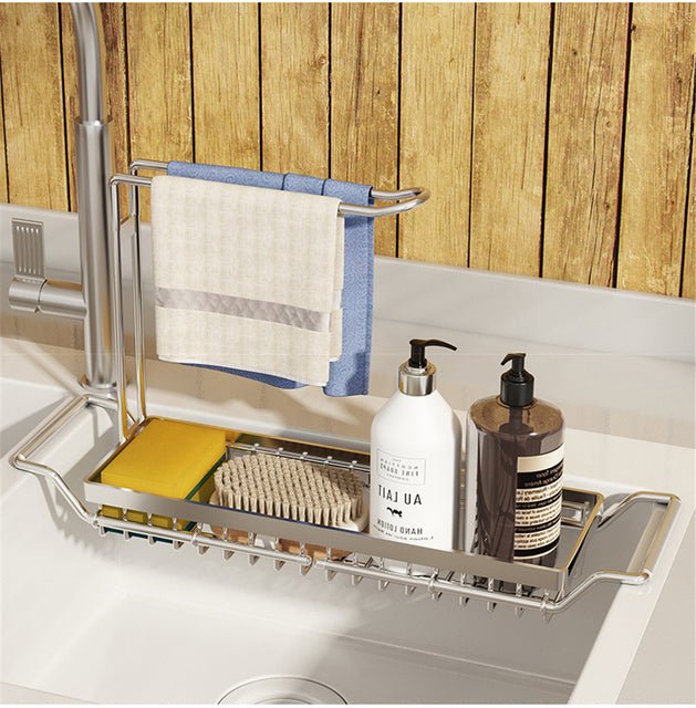 Customizable Kitchen Sink Organizer for Easy Storage