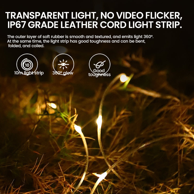 Outdoor Use String Lights – Waterproof, Portable, and Easily Stowable