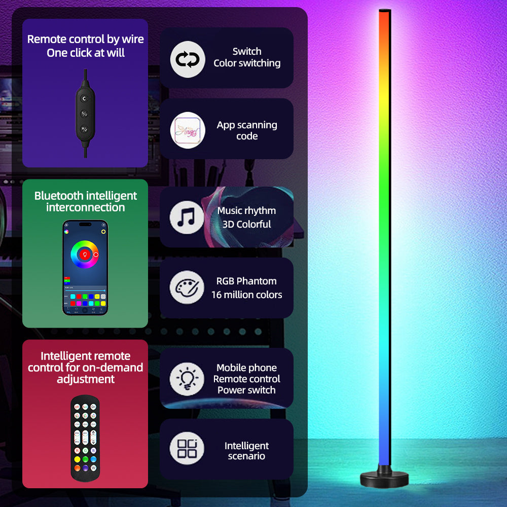 LED Floor Lamp with Smart Features