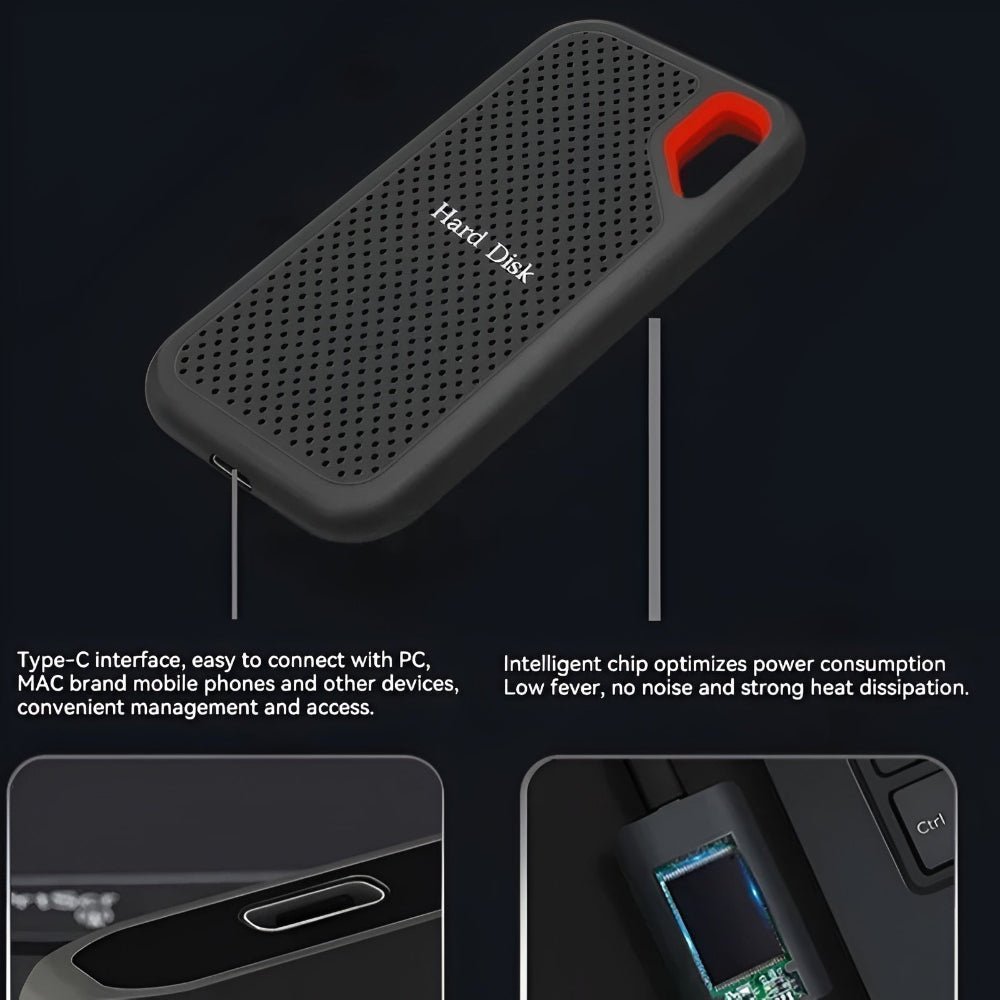 SwiftStor Compact External SSD Drive with 100GB Capacity