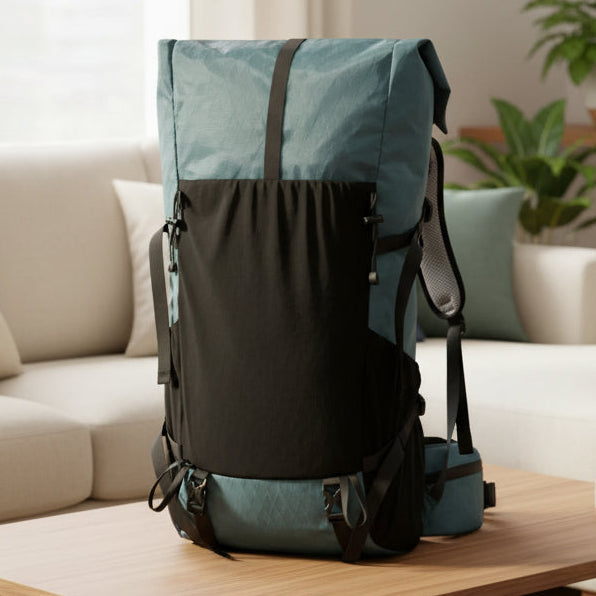 TrailBlazer 50L Lightweight Expandable Backpack with Rolltop