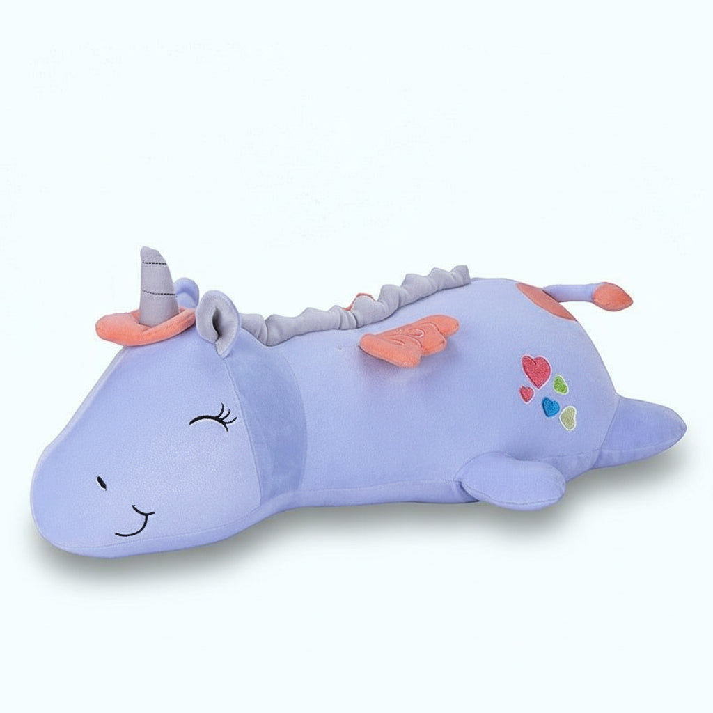 Magical Unicorn Cuddle Buddy with Gentle LED Night Light