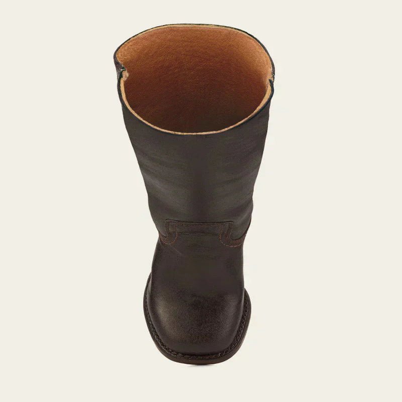 LuxeStep Women's Classic Block Heel Leather Boots