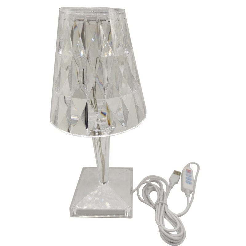 Elegant Diamond-Inspired LED Table Lamp for Modern Spaces