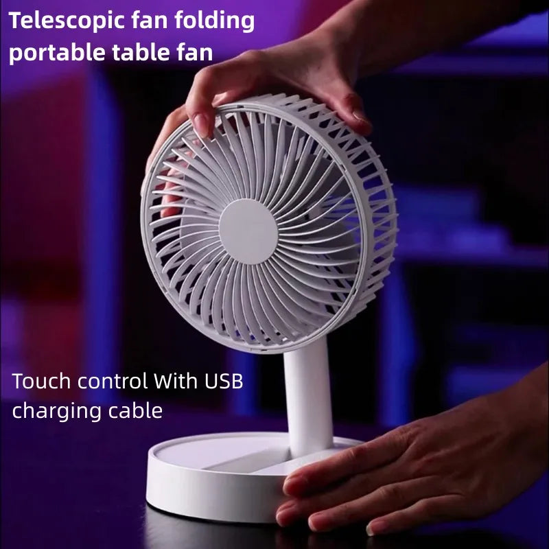 Compact USB Fan for Table Use – Small Size with 4 Speed Settings