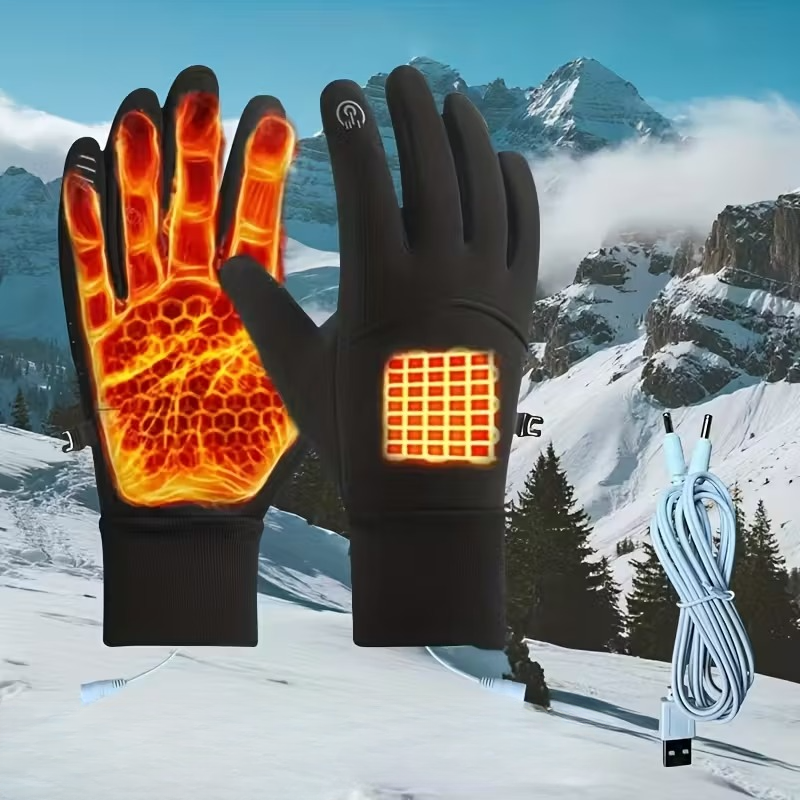 USB-C Powered Heated Gloves - Dual-Sided Heating Design
