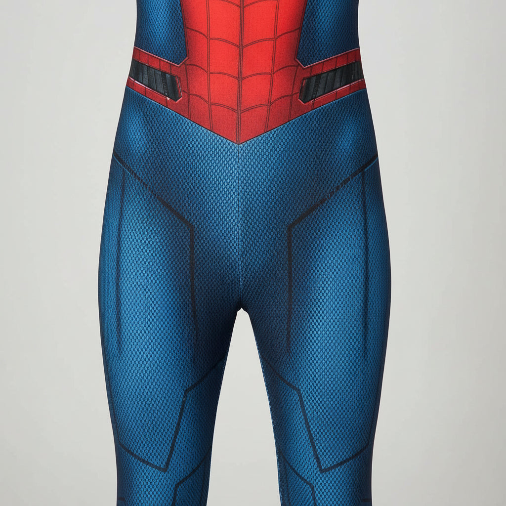 Dynamic Kids Superhero Outfit with Mask for Halloween Fun