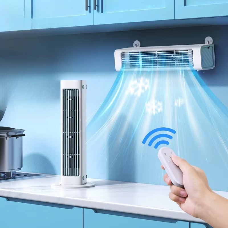 Wall-Mounted Air Cooler - Bladeless Fan for Home and Office with Quiet Operation
