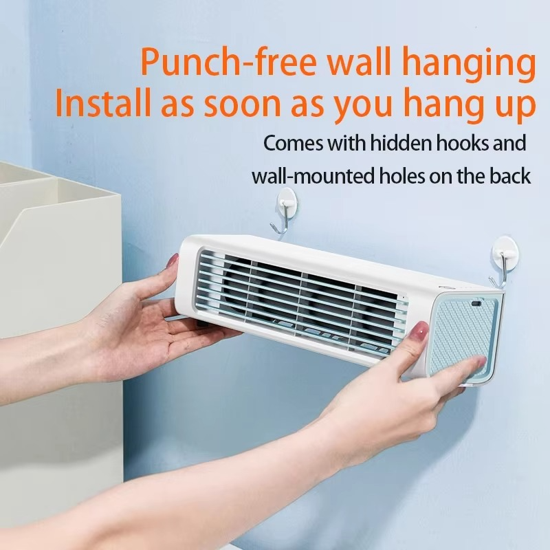 Wall-Mounted Air Cooler - Bladeless Fan for Home and Office with Quiet Operation