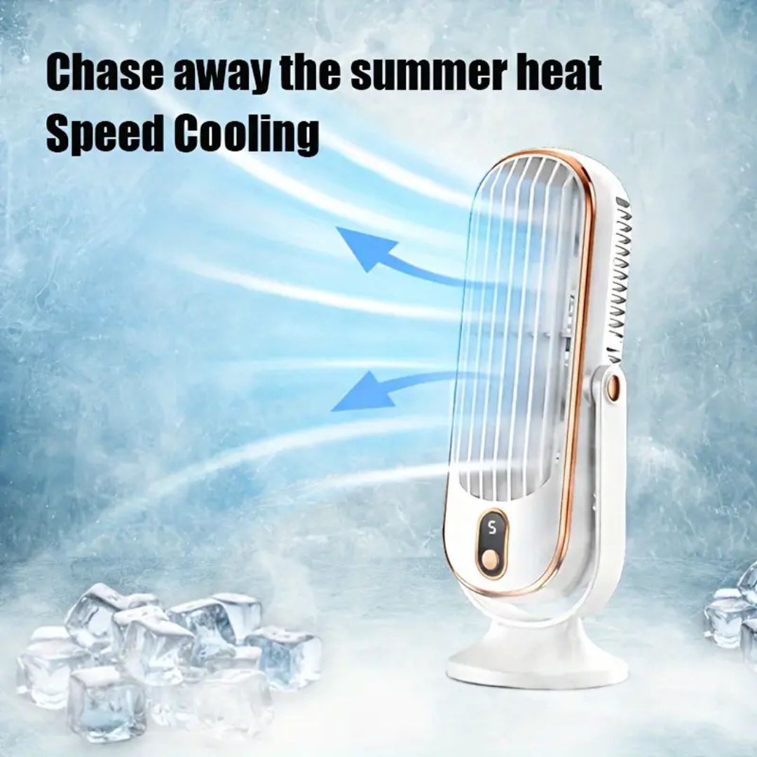 Compact Rechargeable Desk Fan with USB – Ultra-Quiet Cooling Solution