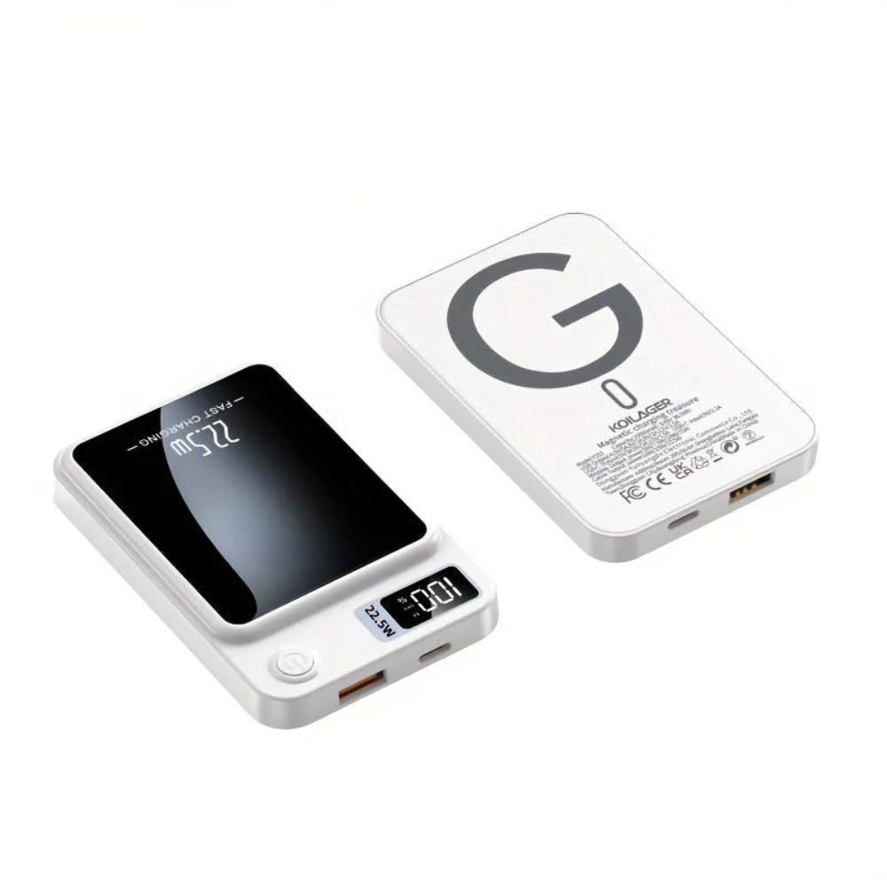Portable Wireless Power Bank with Slim Design for Fast Charging