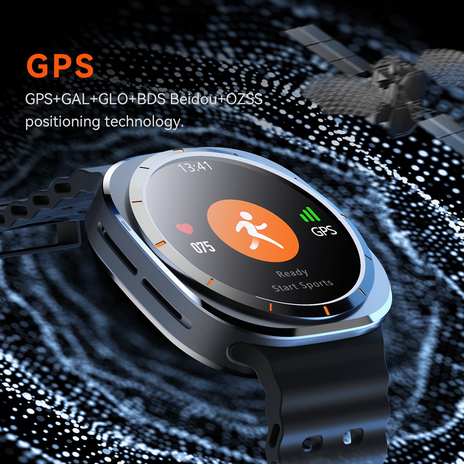 GPS Smartwatch with AI Functions, Bluetooth Calling & Health Tracking